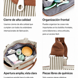 Bolso Pañalero Multifuncional 6 Piezas