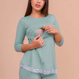 Pijama de Maternidad y Lactancia Aylin