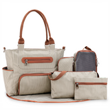 Bolso Pañalero Multifuncional 6 Piezas