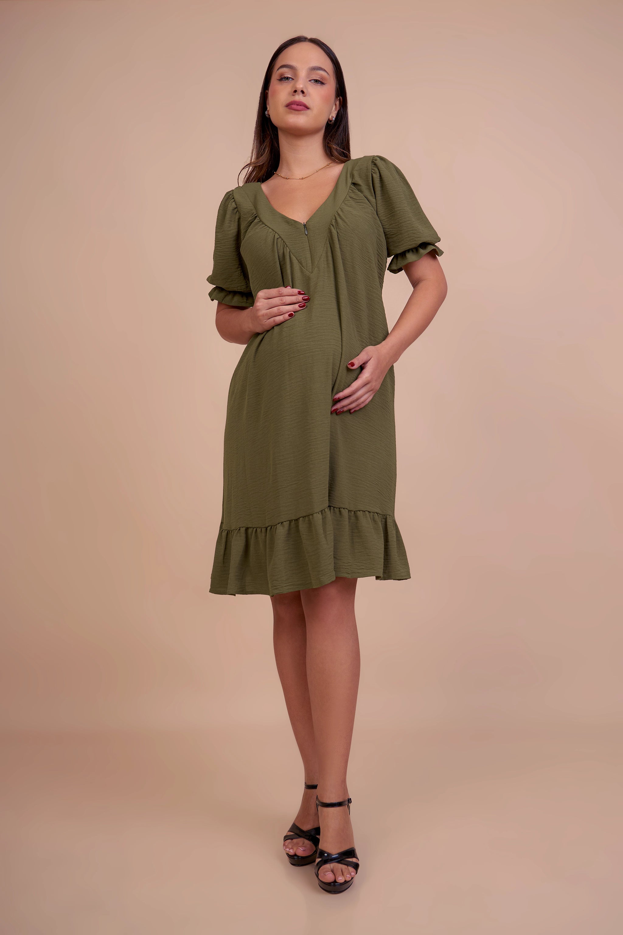 Vestido de Maternidad y Lactancia Alejandra