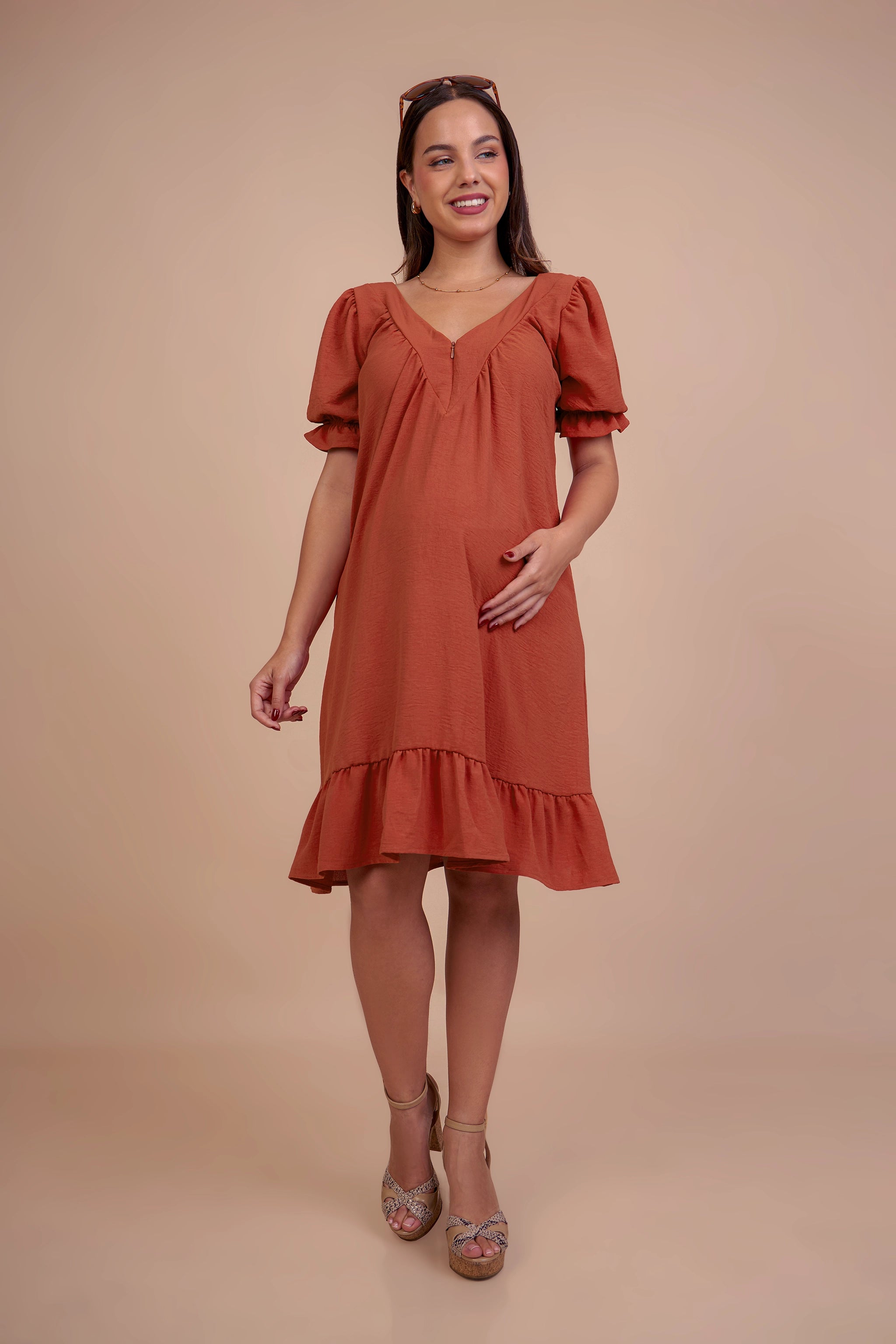 Vestido de Maternidad y Lactancia Alejandra