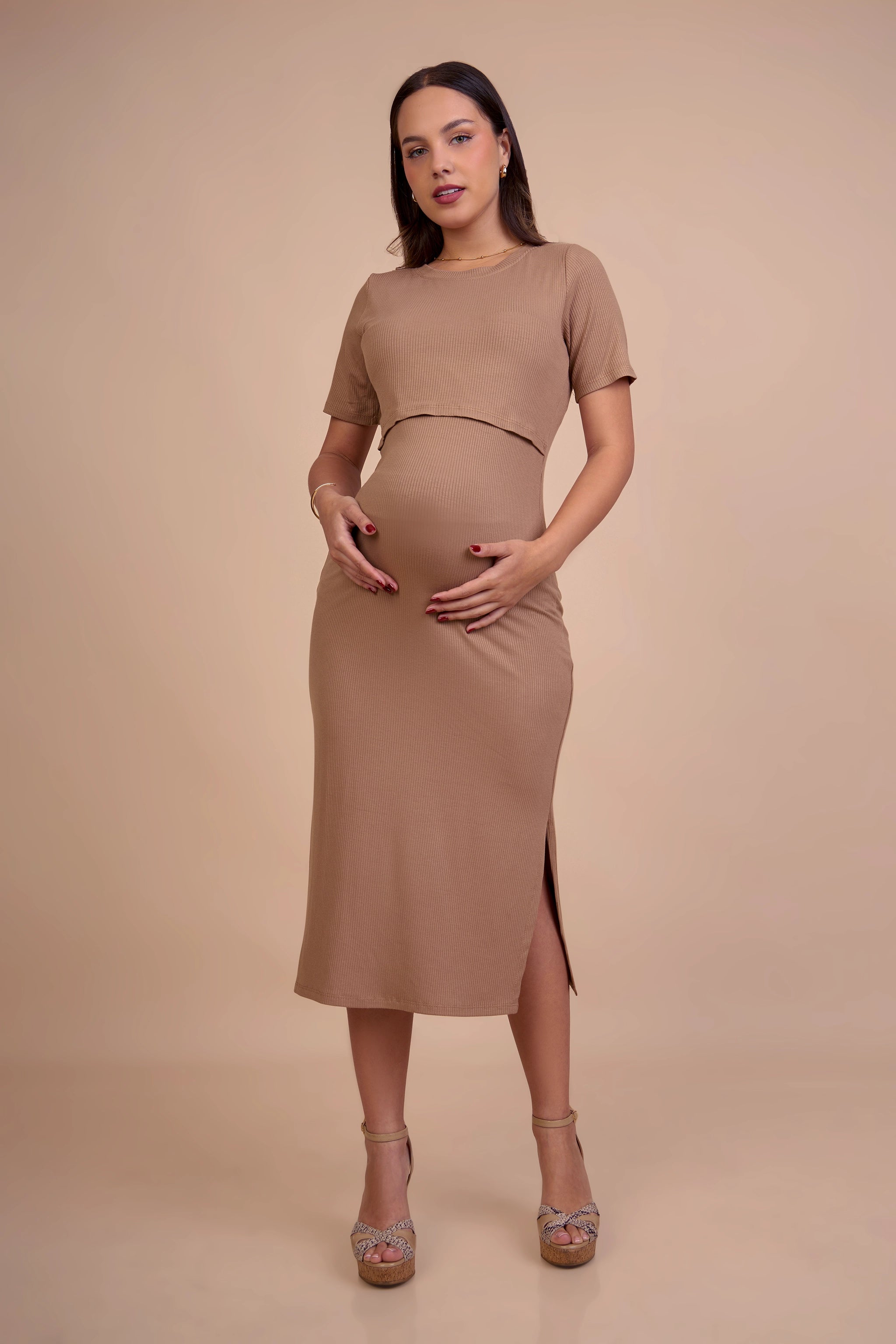 Vestido de Maternidad y Lactancia Gabriela