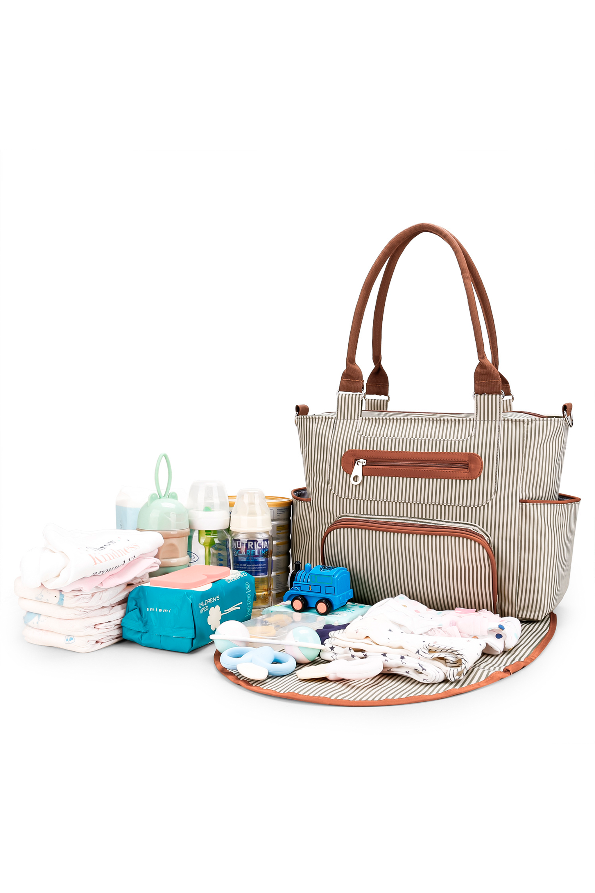 Bolso Pañalero Multifuncional 6 Piezas