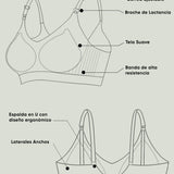 Brasier de Lactancia sin costuras Kaori