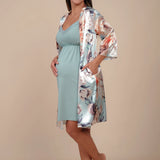 Conjunto Camisón y Bata de Maternidad y Lactancia Berenice