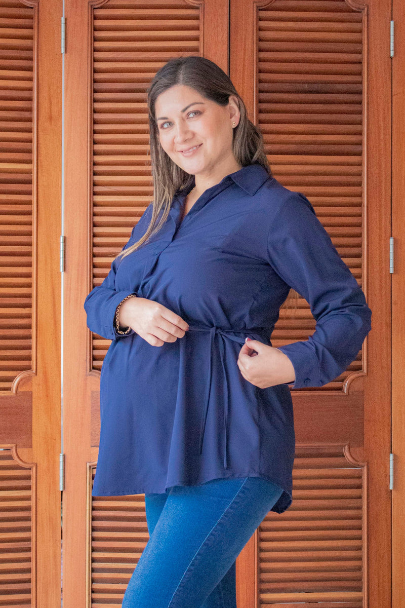 Blusa Alva Azul Marino