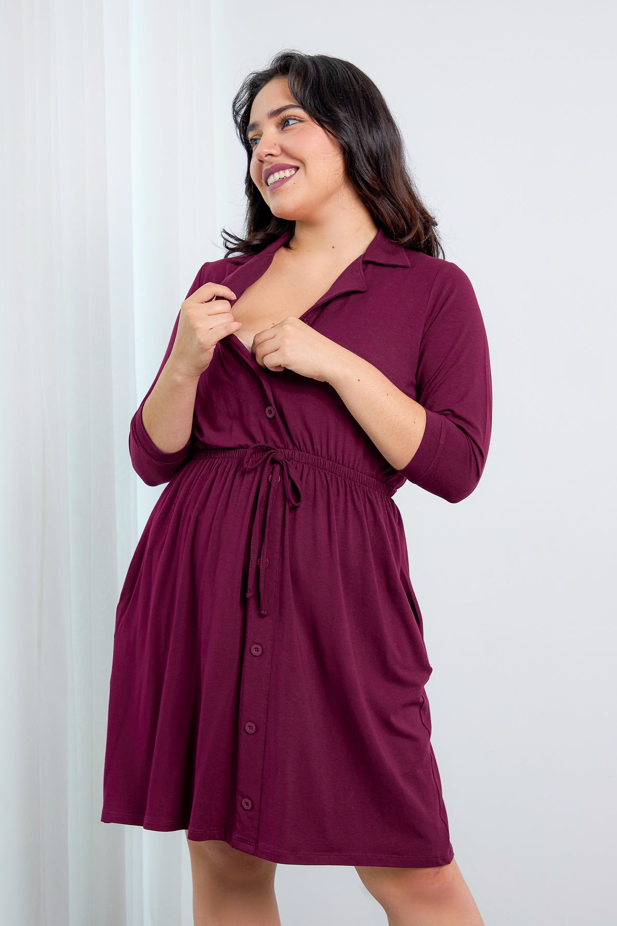 Vestido-embarazo-lactancia-Luciana-borgoña-2