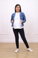 Casaca Jean Arya Azul