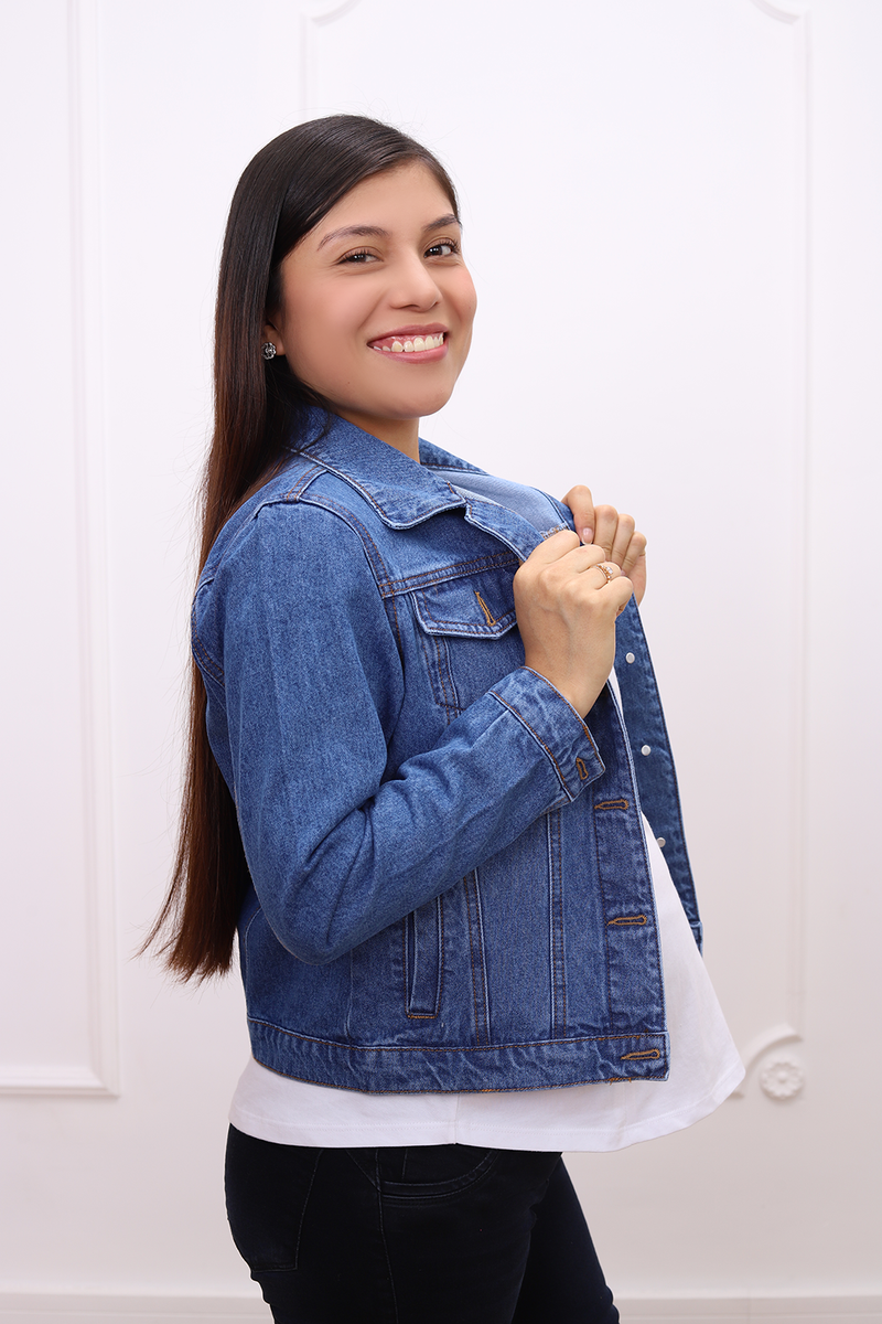 Casaca Jean Arya Azul