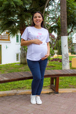 Jogger Sandra Azul jaspeado