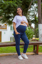 Jogger Sandra Azul jaspeado