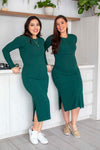 Vestido Ainhoa verde botella