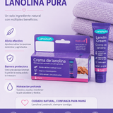 Compra Lansinoh® Crema de Lanolina 100 % pura para aliviar y proteger los pezones durante la lactancia. Segura para mamá y bebé, sin necesidad de retirarla antes de amamantar. Disponible en Margi Moda.