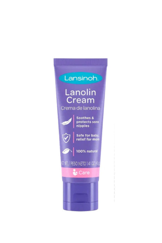 Lansinoh® Crema de Lanolina 100 % pura ayuda a aliviar y proteger los pezones sensibles o agrietados durante la lactancia. Su fórmula natural hidrata profundamente la piel, es segura para mamá y bebé y no necesita retirarse antes de amamantar.