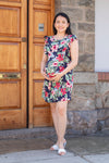 Vestido Nella Azul floreado